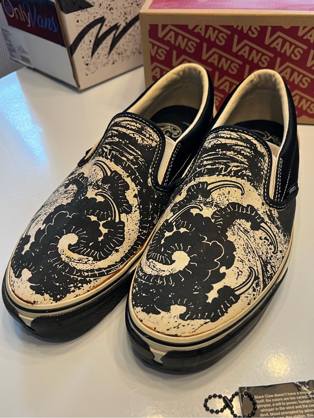 Vans Syndicate RARE Grime Black Claw slip ons size 10